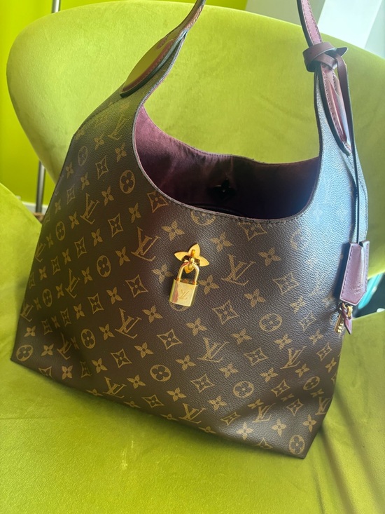 Louis Vuitton Handbags - Louis Vuitton Monogram Flower Hobo with Burgundy Trim ~ Authentic